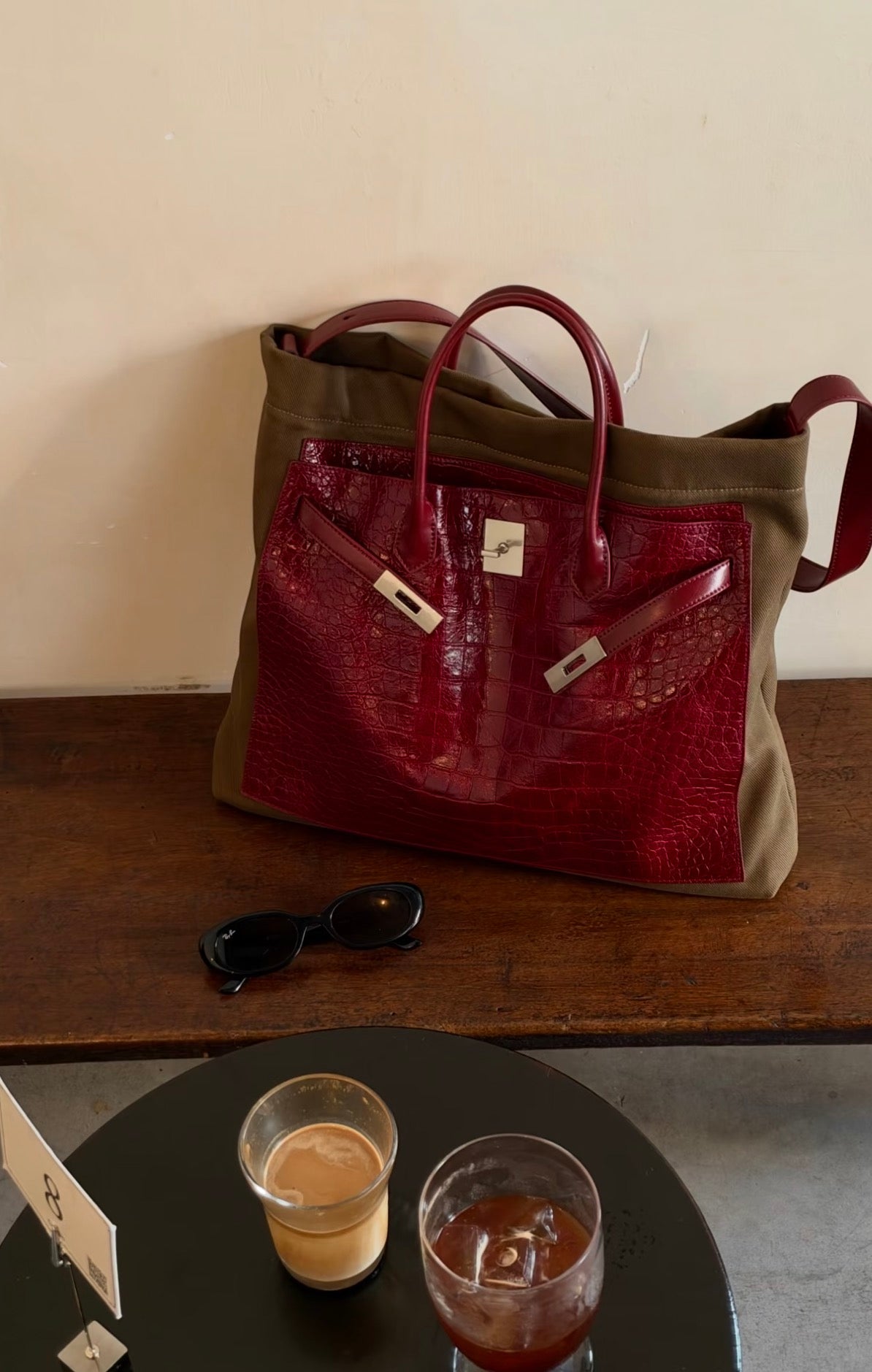 Market Buddy — Bordeaux Khaki