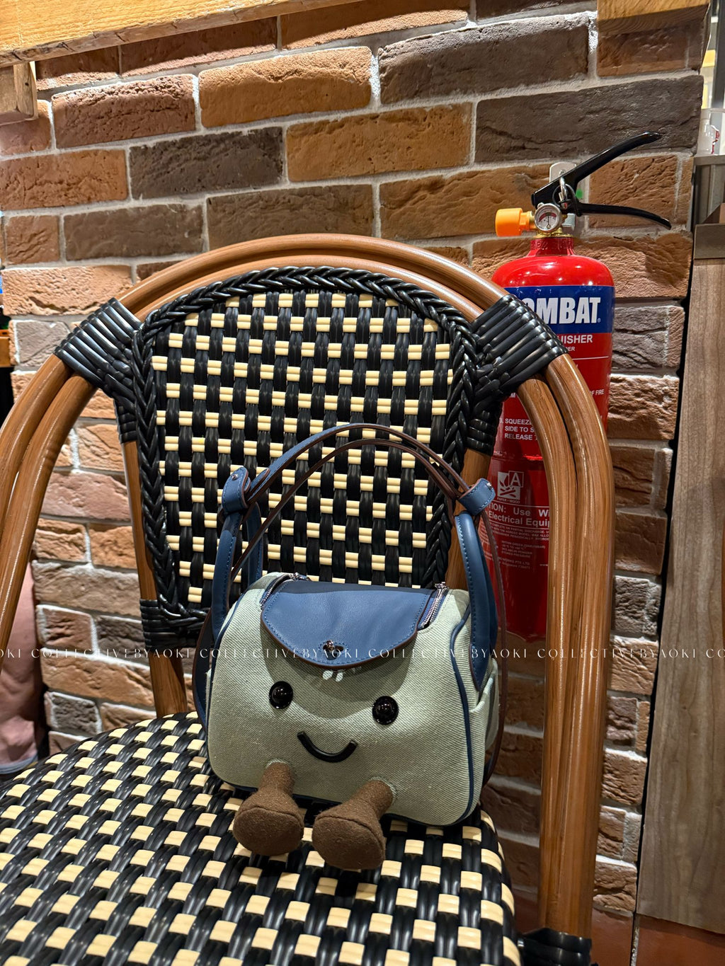หมอนรองคอทารก Mini Baby Pillowpuff — ลาย Denim